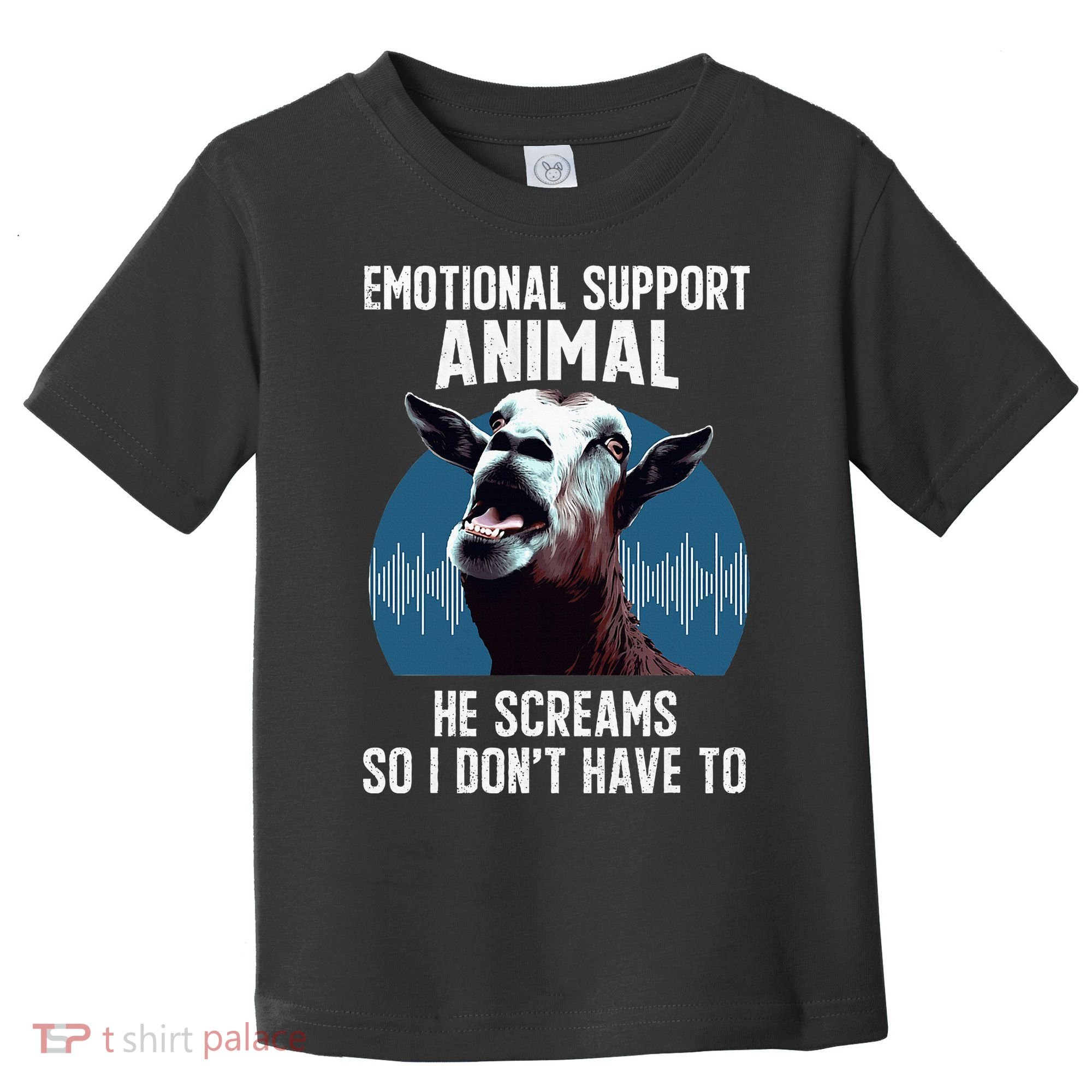Screaming Goat Emotional Support Animal Goat Owner Raiser Toddler T-Shirt