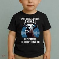 Screaming Goat Emotional Support Animal Goat Owner Raiser Toddler T-Shirt thumb 2