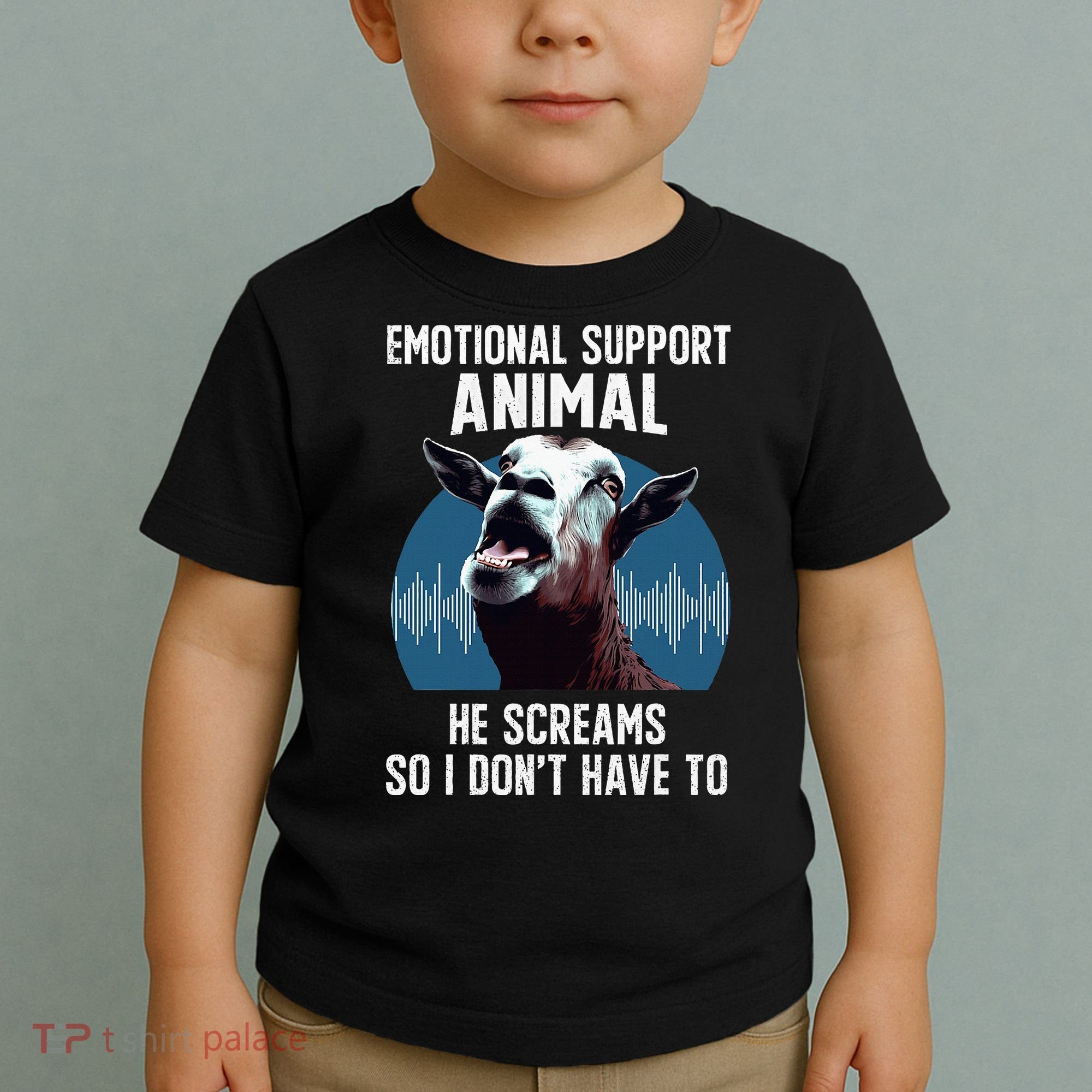Screaming Goat Emotional Support Animal Goat Owner Raiser Toddler T-Shirt