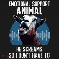 Screaming Goat Emotional Support Animal Goat Owner Raiser Toddler T-Shirt thumb 4