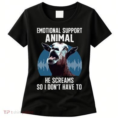 Screaming Goat Emotional Support Animal Goat Owner Raiser Women's T-Shirt