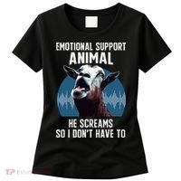 Screaming Goat Emotional Support Animal Goat Owner Raiser Women's T-Shirt thumb 0