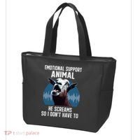 Screaming Goat Emotional Support Animal Goat Owner Raiser Tote Bag thumb 3