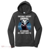 Screaming Goat Emotional Support Animal Goat Owner Raiser Women's Hoodie thumb 0