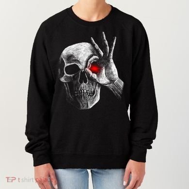 Skeleton Glowing Eye Women's Sweatshirt