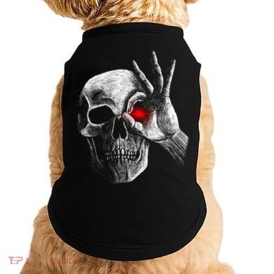 Skeleton Glowing Eye Doggie Tank