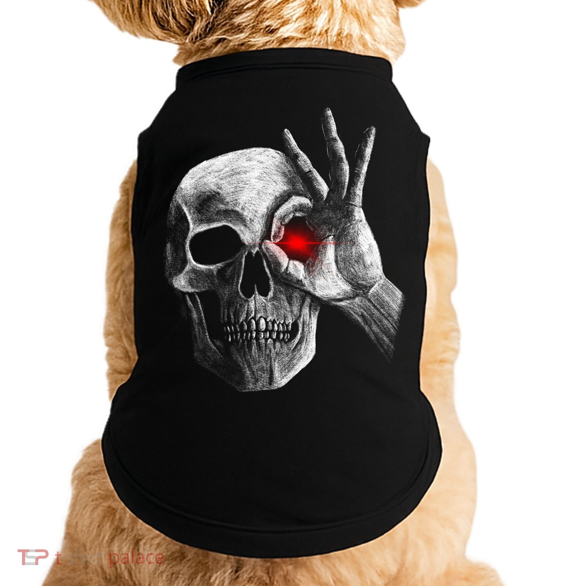 Skeleton Glowing Eye Doggie Tank