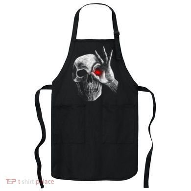 Skeleton Glowing Eye Apron