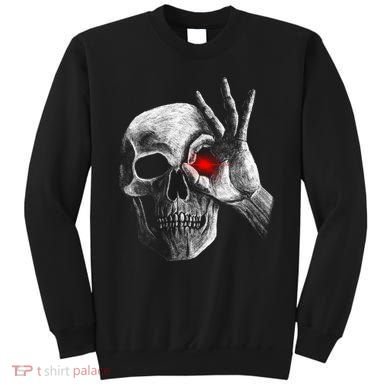 Skeleton Glowing Eye Sweatshirt
