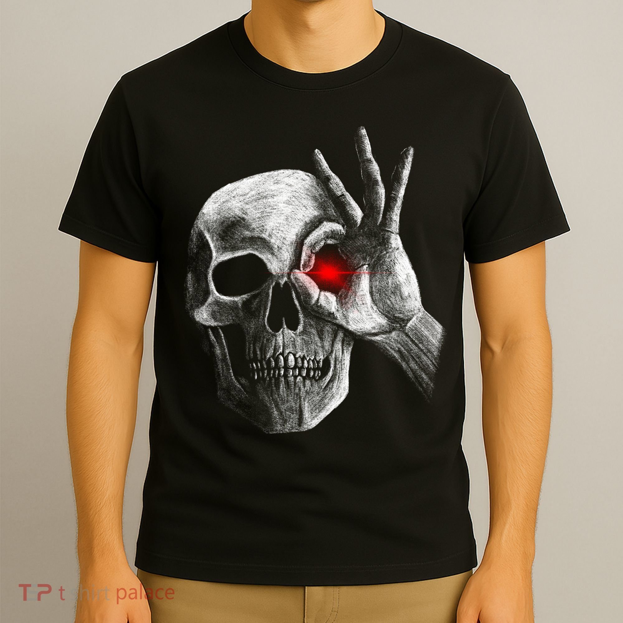 Skeleton Glowing Eye T-Shirt