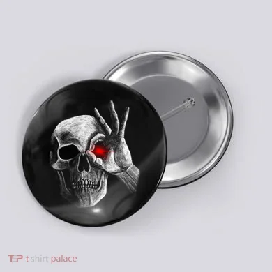 Skeleton Glowing Eye Button