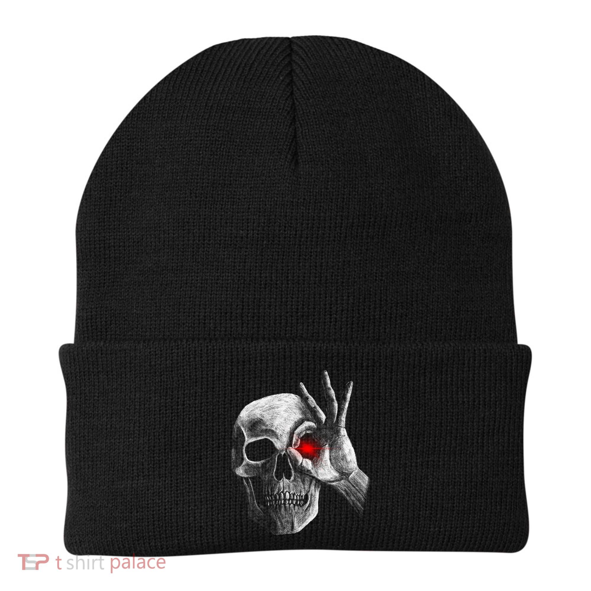 Skeleton Glowing Eye Beanie