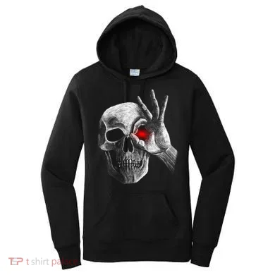 Skeleton Glowing Eye Women's Hoodie