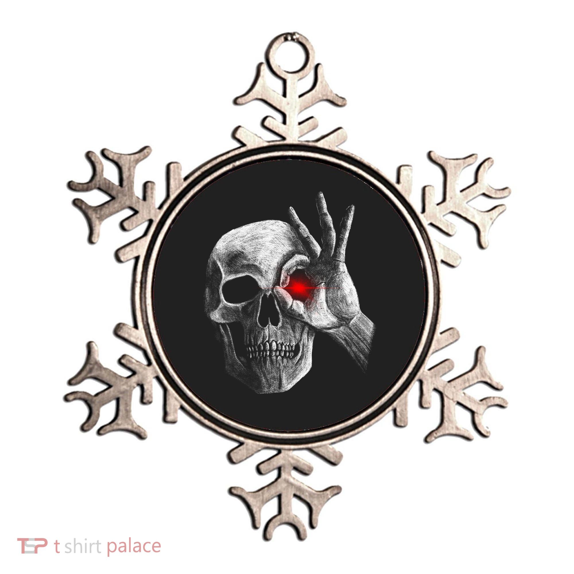 Skeleton Glowing Eye Ornament