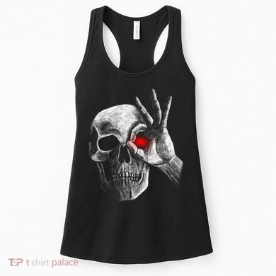 Skeleton Glowing Eye Women's Tank Top