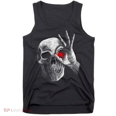 Skeleton Glowing Eye Tank Top