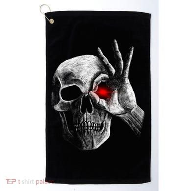 Skeleton Glowing Eye Golf Towel