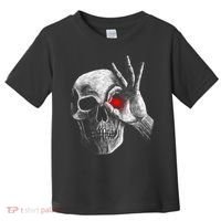 Skeleton Glowing Eye Toddler T-Shirt thumb 0