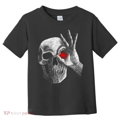 Skeleton Glowing Eye Toddler T-Shirt