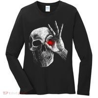 Skeleton Glowing Eye Women's Long Sleeve Shirt thumb 0