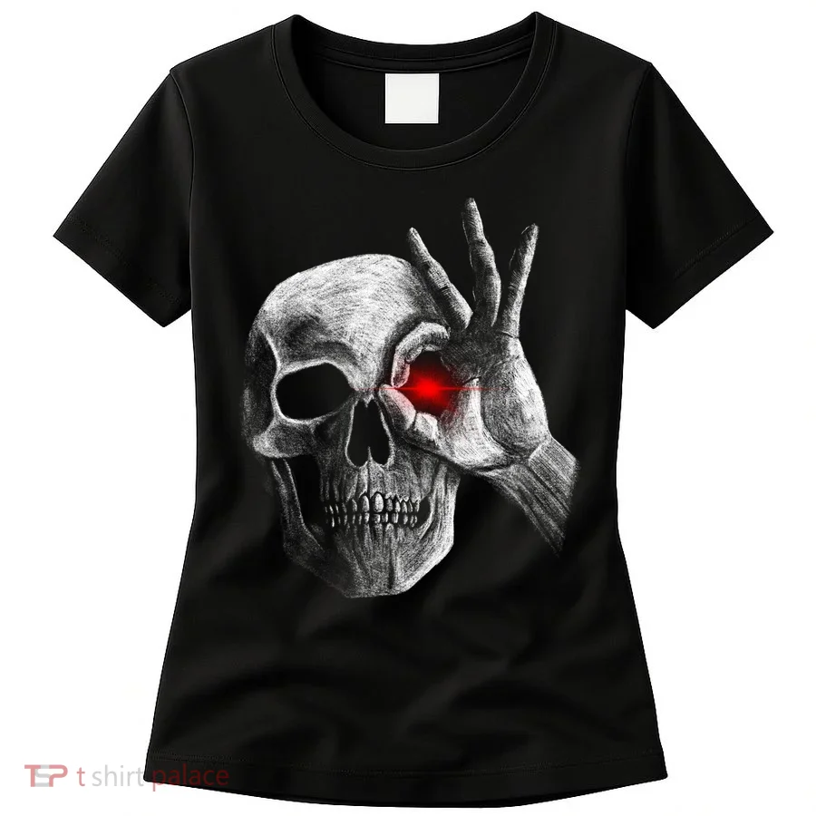 Skeleton Glowing Eye Women's T-Shirt
