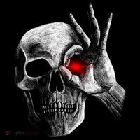 Skeleton Glowing Eye Kids Long Sleeve Shirt thumb 2