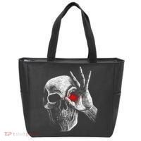 Skeleton Glowing Eye Tote Bag thumb 0