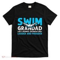 Swim Grandad Funny Swimming Grandad Of A Swimmer Grandad T-Shirt thumb 0