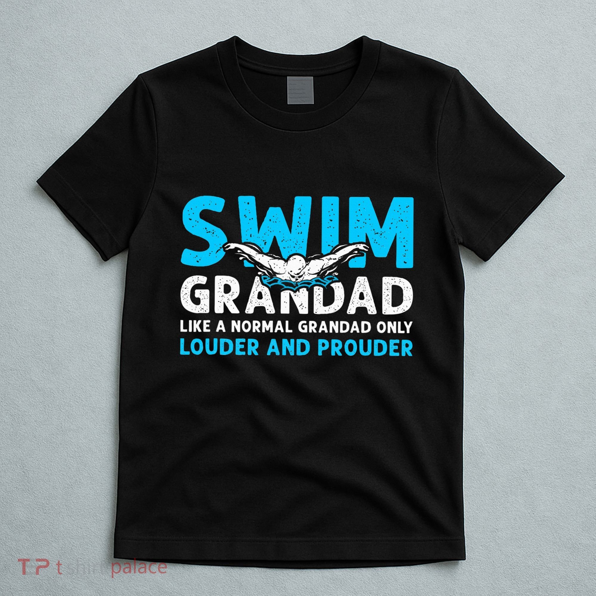 Swim Grandad Funny Swimming Grandad Of A Swimmer Grandad T-Shirt