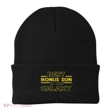 Stepson Gift For Bonus Son Best Bonus Son In Galaxy Beanie