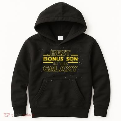 Stepson Gift For Bonus Son Best Bonus Son In Galaxy Kids Hoodie