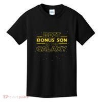 Stepson Gift For Bonus Son Best Bonus Son In Galaxy Kids T-Shirt thumb 0