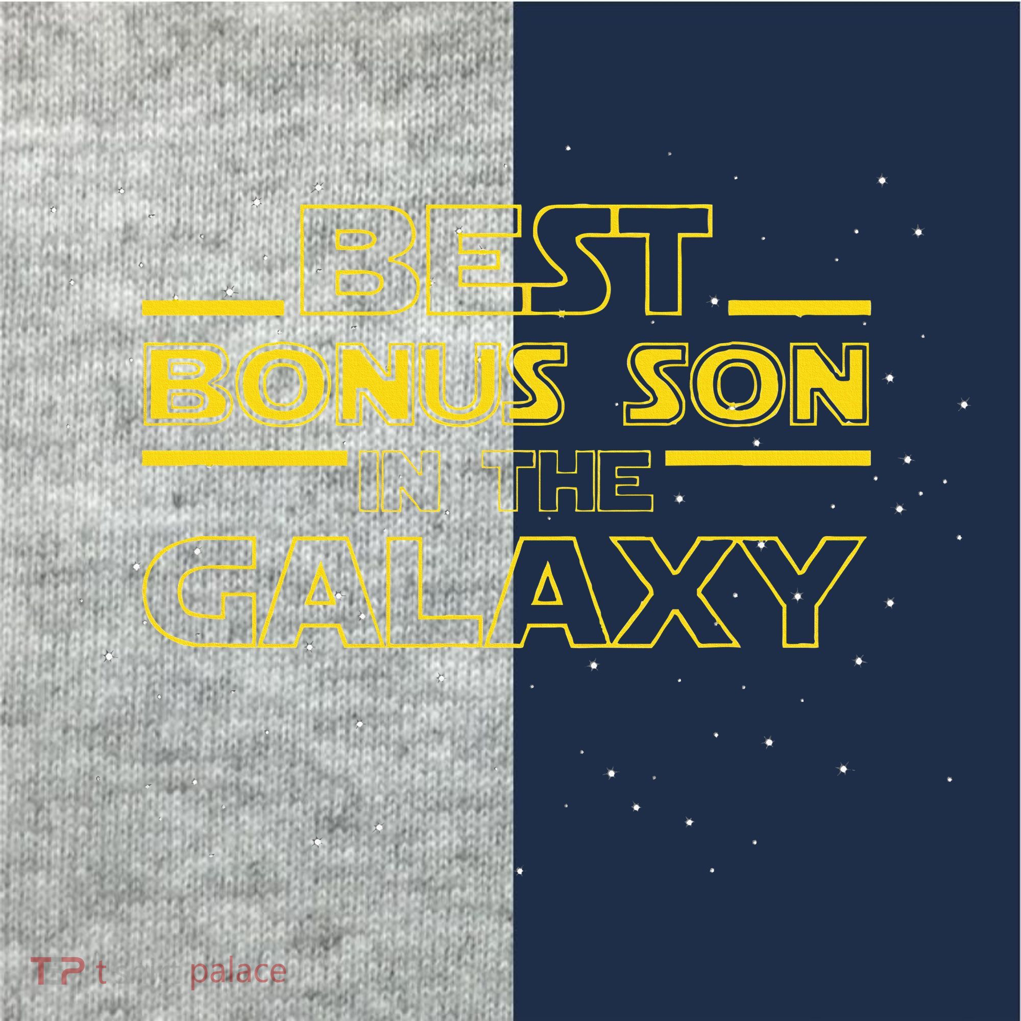 Stepson Gift For Bonus Son Best Bonus Son In Galaxy Kids Colorblock Raglan Jersey
