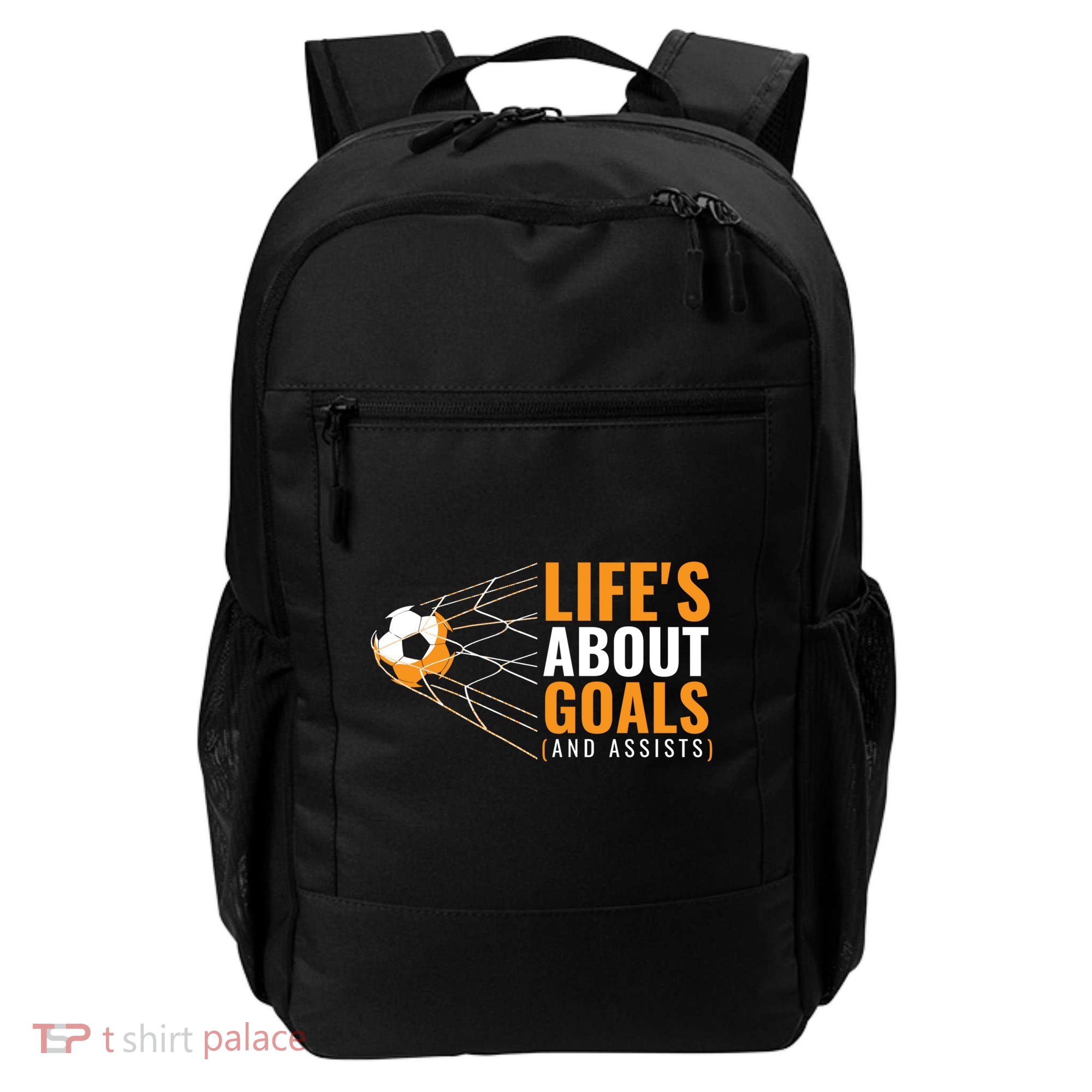 Soccer Gift For Boys 'Life's About Goals' Boys Soccer Gift Backpack