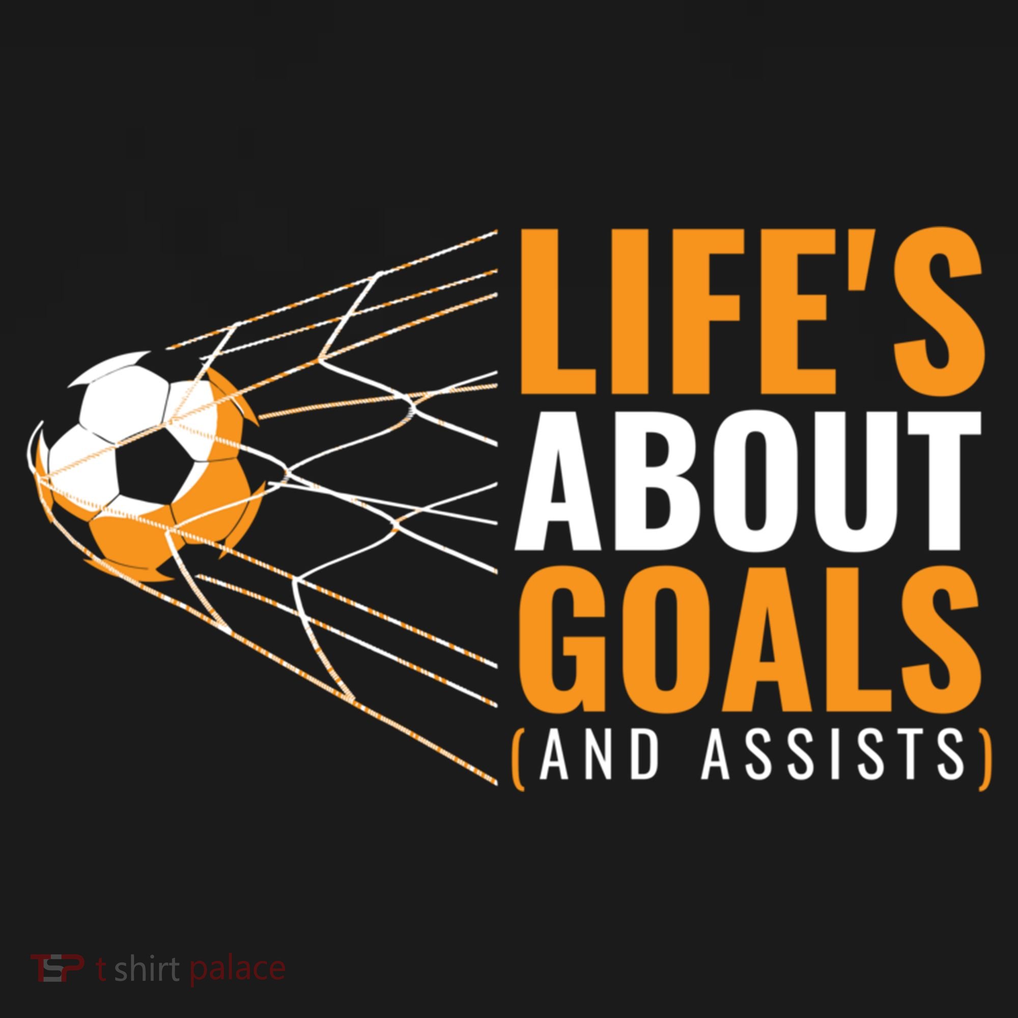 Soccer Gift For Boys 'Life's About Goals' Boys Soccer Gift Backpack