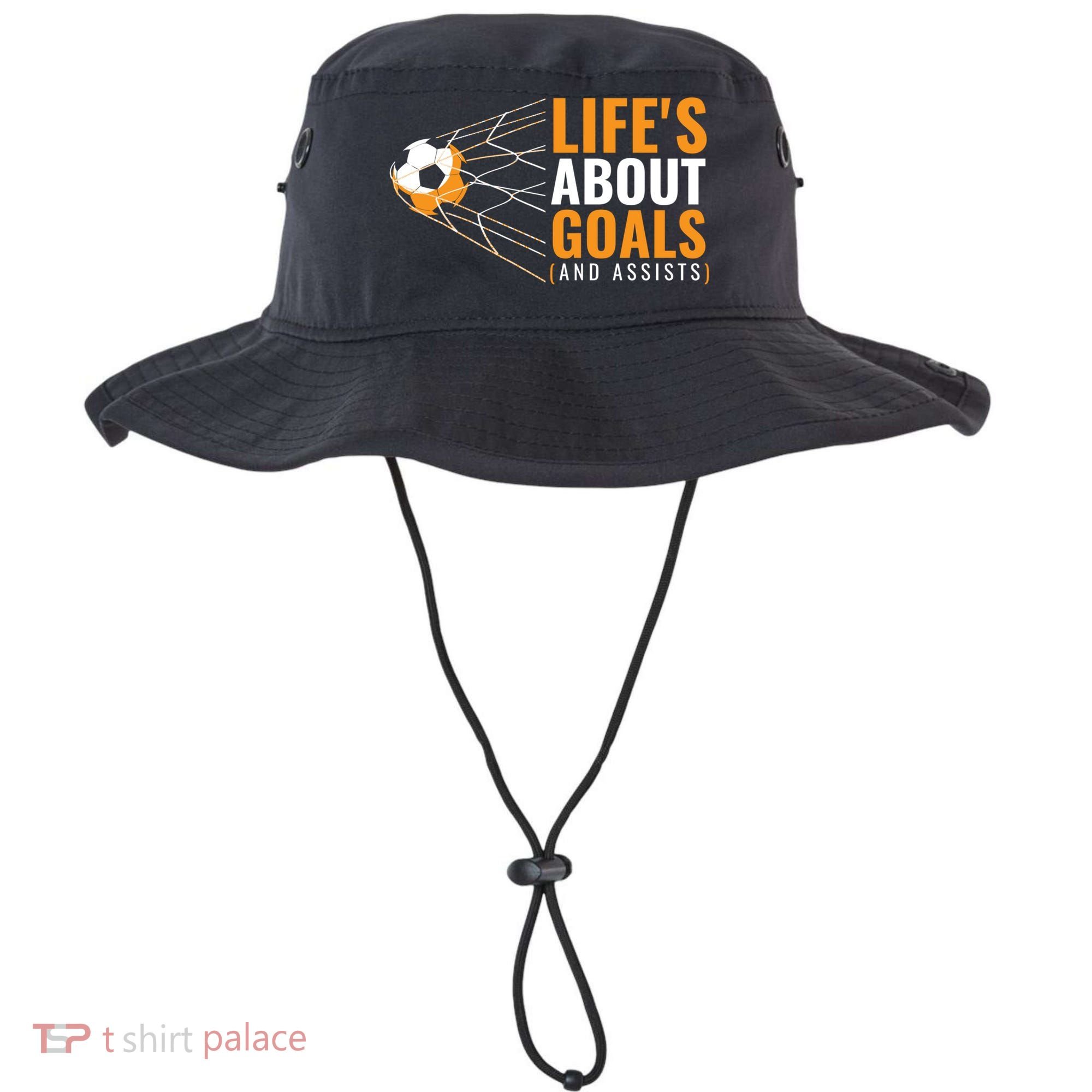 Soccer Gift For Boys 'Life's About Goals' Boys Soccer Gift Bucket Hat