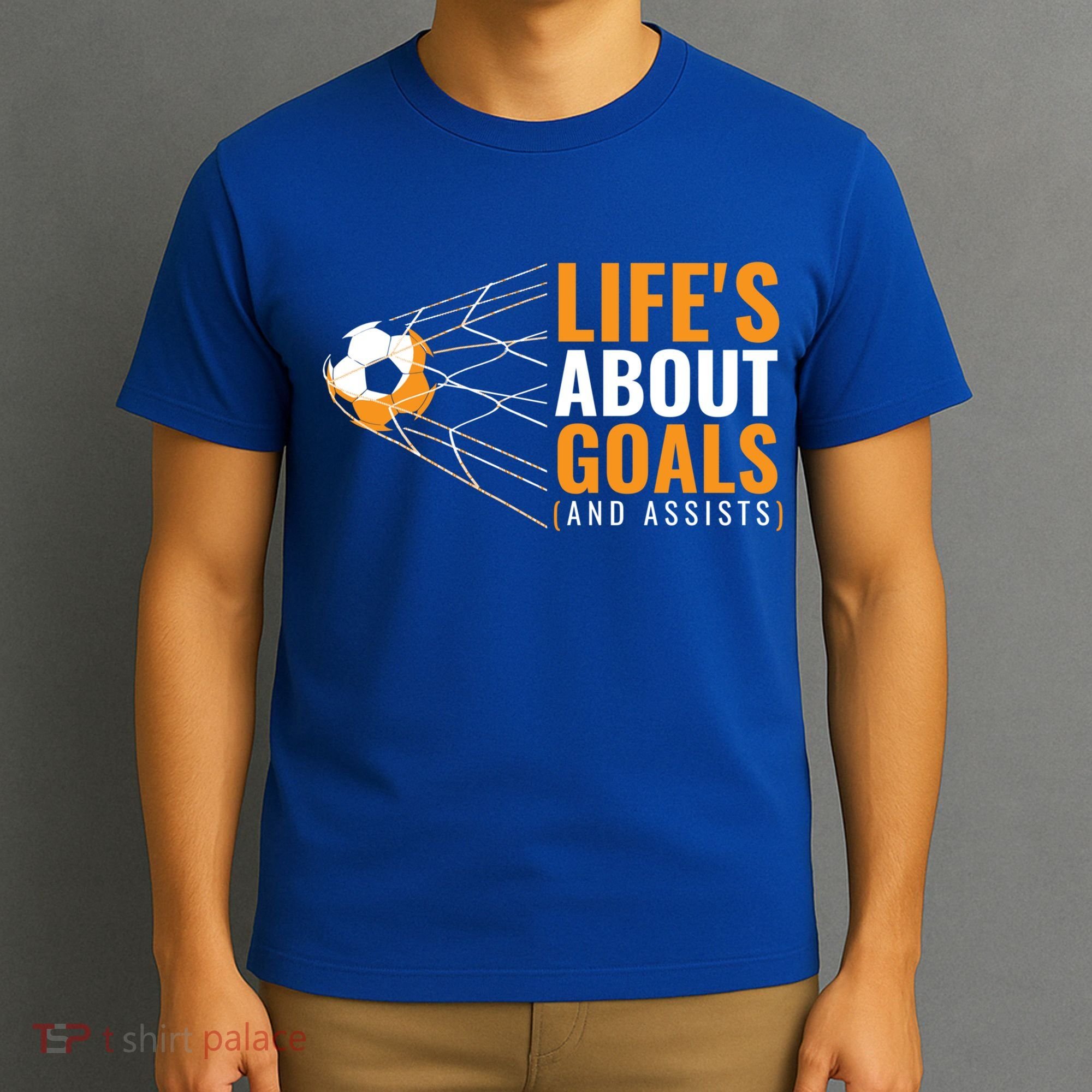 Soccer Gift For Boys 'Life's About Goals' Boys Soccer Gift T-Shirt