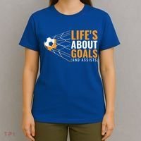Soccer Gift For Boys 'Life's About Goals' Boys Soccer Gift T-Shirt thumb 4