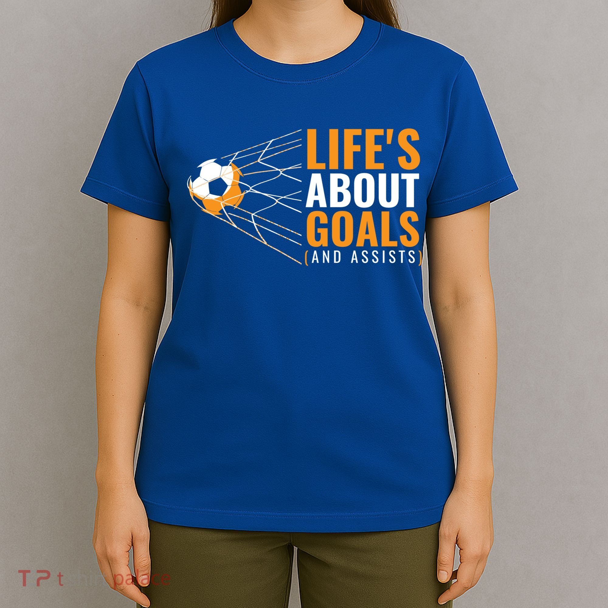 Soccer Gift For Boys 'Life's About Goals' Boys Soccer Gift T-Shirt