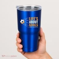Soccer Gift For Boys 'Life's About Goals' Boys Soccer Gift Tumbler thumb 2