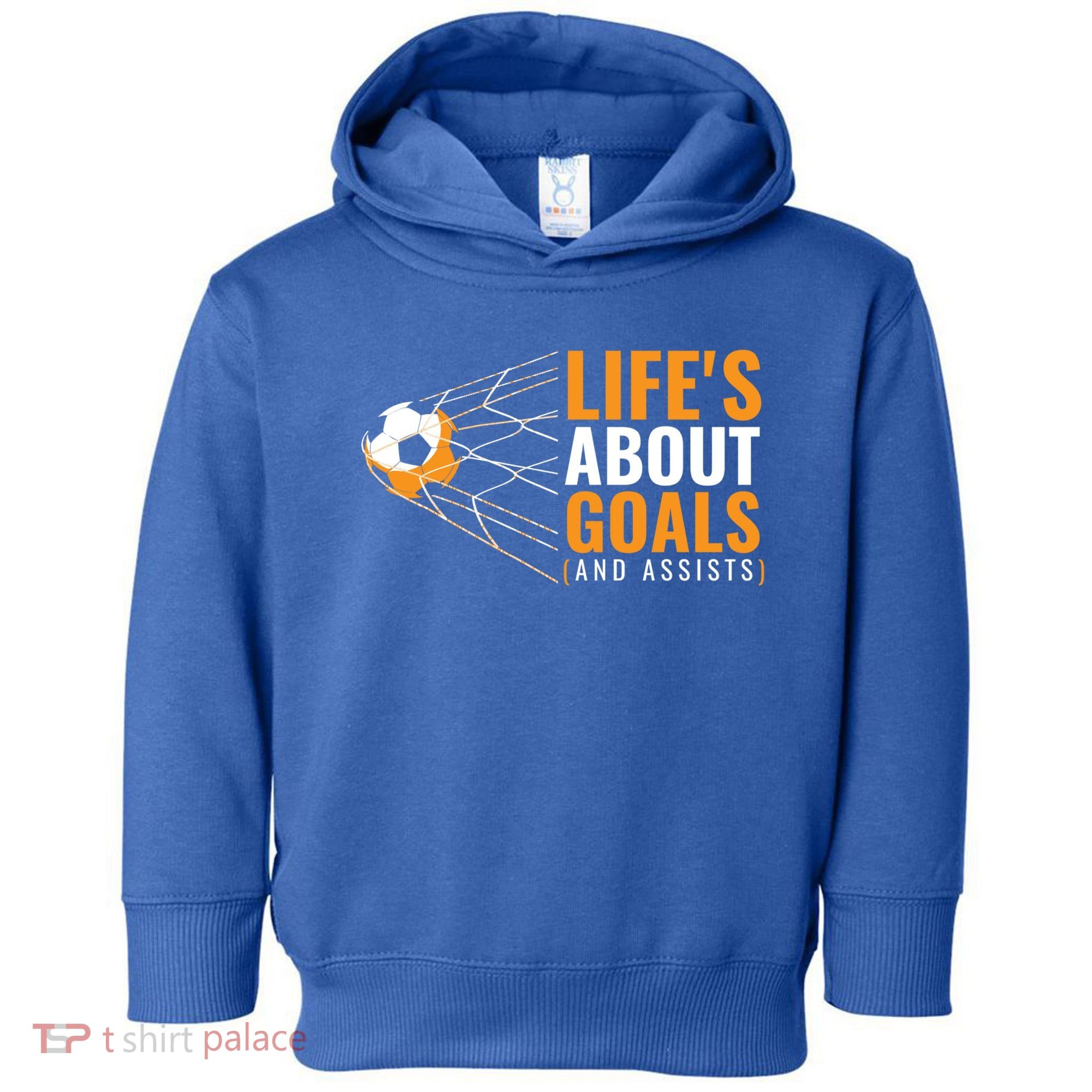 Soccer Gift For Boys 'Life's About Goals' Boys Soccer Gift Toddler Hoodie