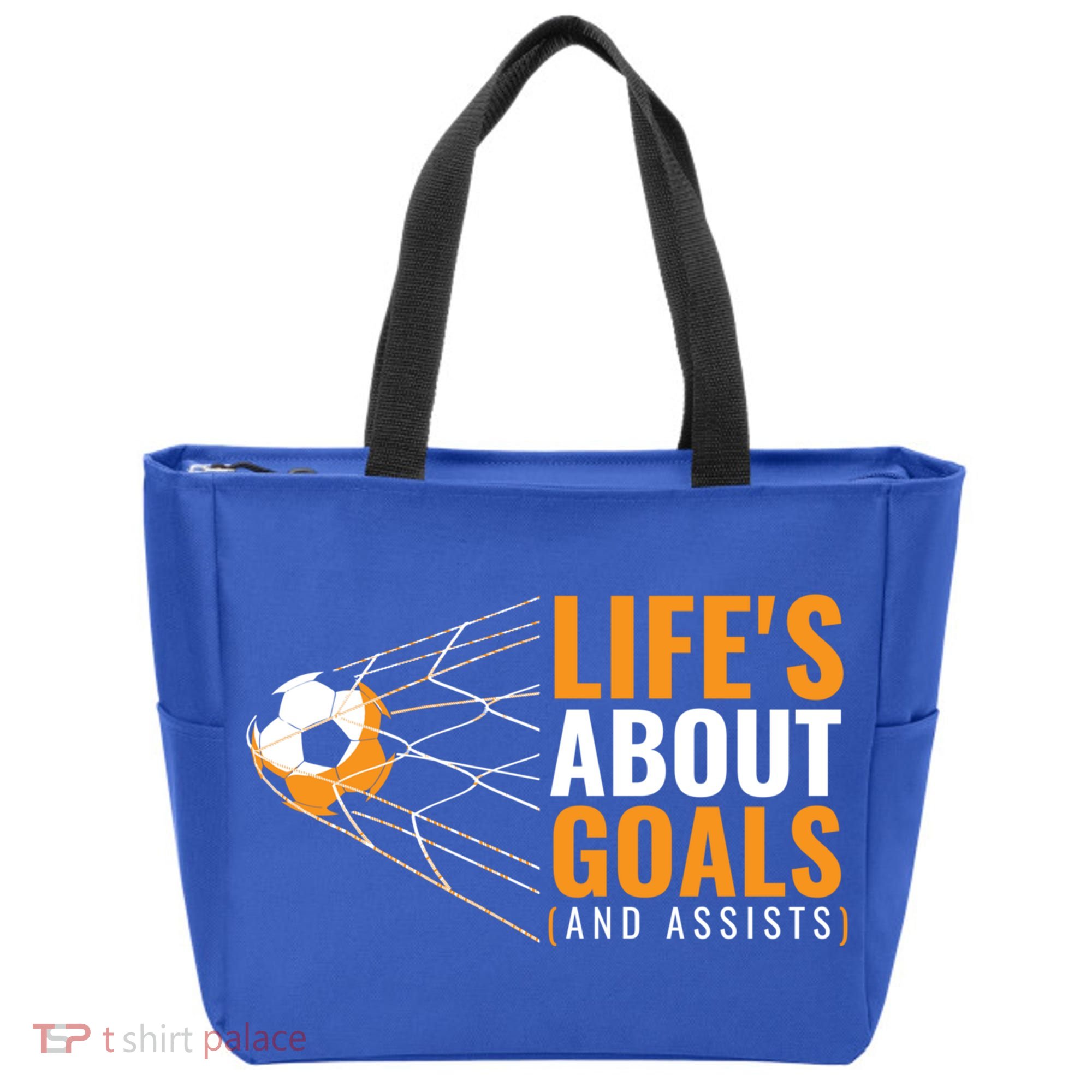 Soccer Gift For Boys 'Life's About Goals' Boys Soccer Gift Tote Bag