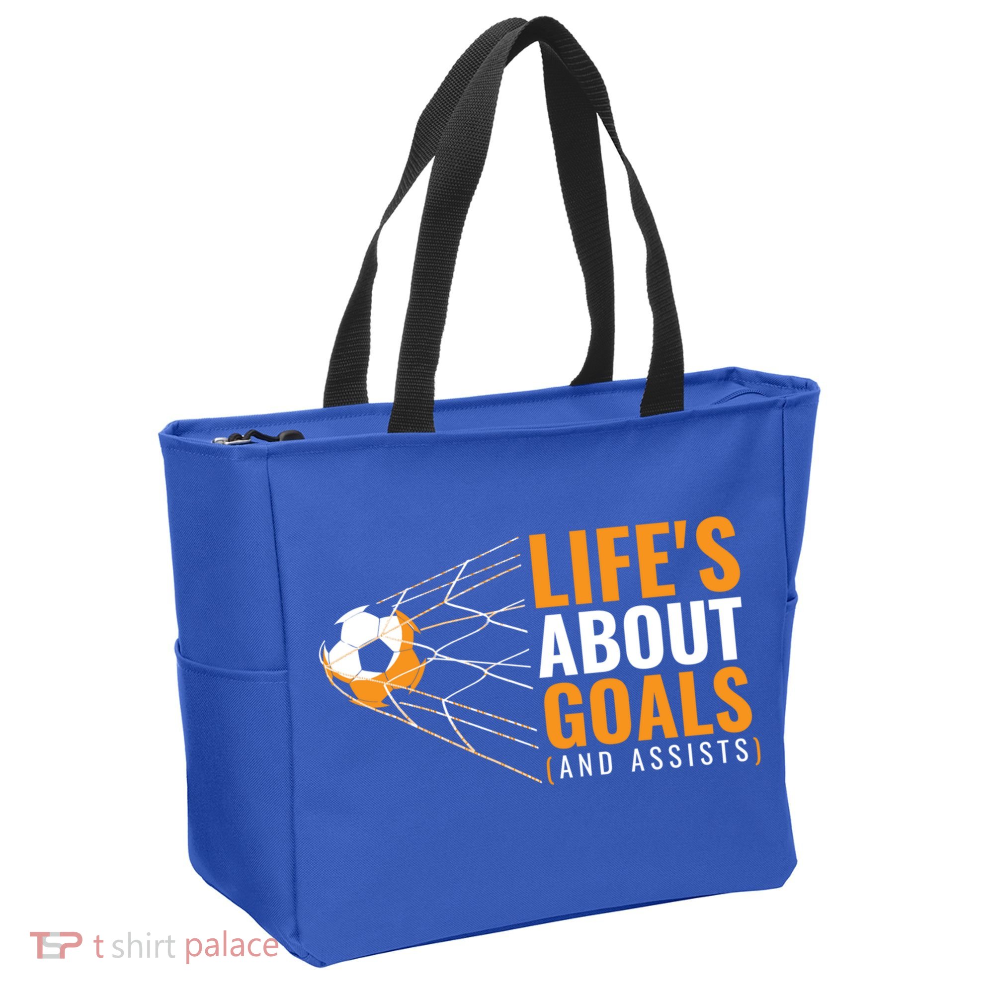 Soccer Gift For Boys 'Life's About Goals' Boys Soccer Gift Tote Bag
