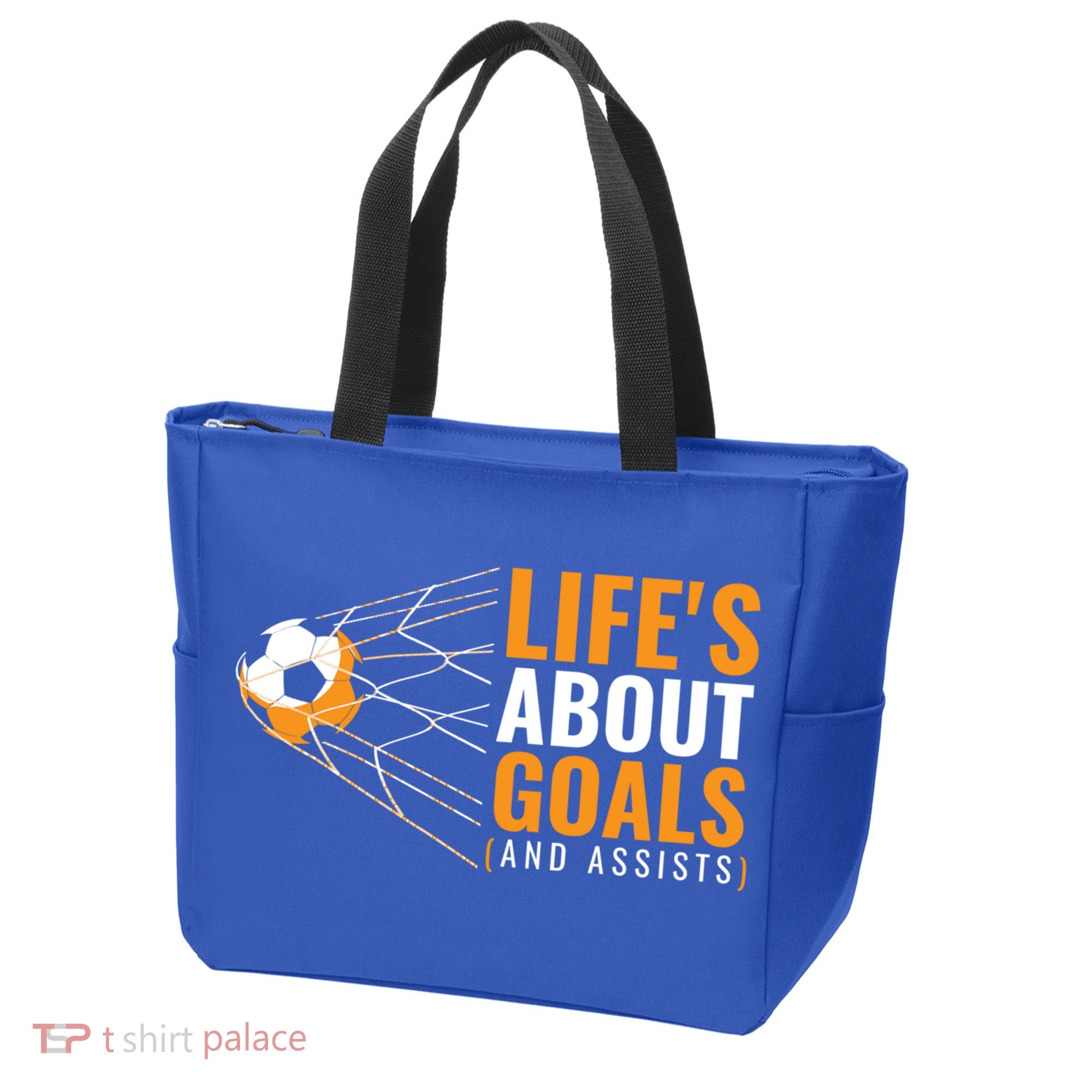 Soccer Gift For Boys 'Life's About Goals' Boys Soccer Gift Tote Bag