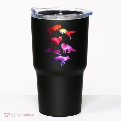 Space Galaxy Foxes Tumbler