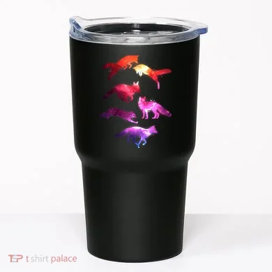 Space Galaxy Foxes Tumbler