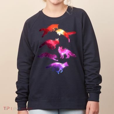Space Galaxy Foxes Women's Sweatshirt