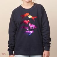Space Galaxy Foxes Women's Sweatshirt thumb 0