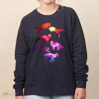 Space Galaxy Foxes Women's Sweatshirt thumb 0