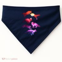 Space Galaxy Foxes USA-Made Doggie Bandana thumb 0